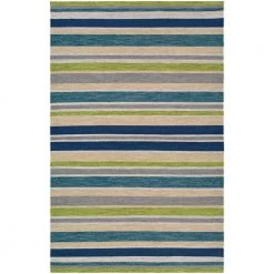 Cottages Alki Ocean Shades 8 ft. x 10 ft. Indoor/Outdoor Area Rug by Couristan