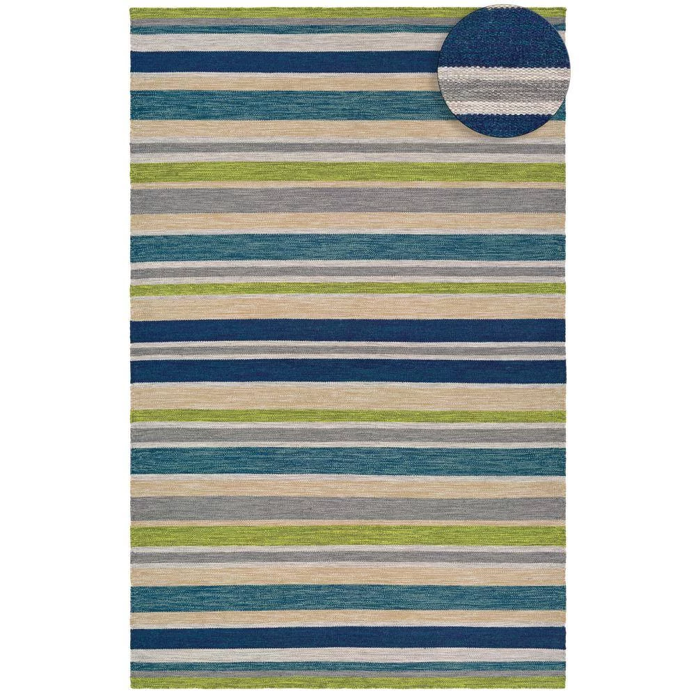 Cottages Alki Ocean Shades 8 ft. x 10 ft. Indoor/Outdoor Area Rug by Couristan 2 Cottages Alki Ocean Shades 8 ft. x 10 ft. Indoor/Outdoor Area Rug by Couristan - Image 2