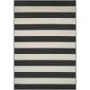 Afuera Yacht Club Onyx-Ivory 9 ft. x 12 ft. Indoor/Outdoor Area Rug by Couristan
