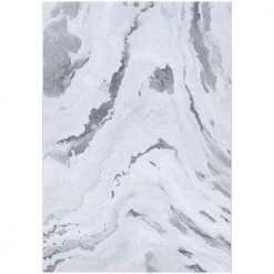 Serenity Abstract Marble Opal-Mushroom 7 ft. x 10 ft. Area Rug by Couristan