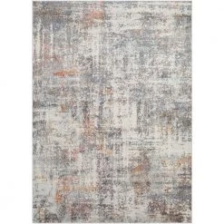 Dunbarton Orange/Gray 8 ft. x 10 ft. Indoor Area Rug by Artistic Weavers
