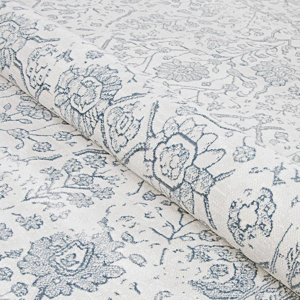 Marina Lillian Oyster-Slate Blue 8 ft. x 11 ft. Area Rug by Couristan 6 Marina Lillian Oyster-Slate Blue 8 ft. x 11 ft. Area Rug by Couristan - Image 6