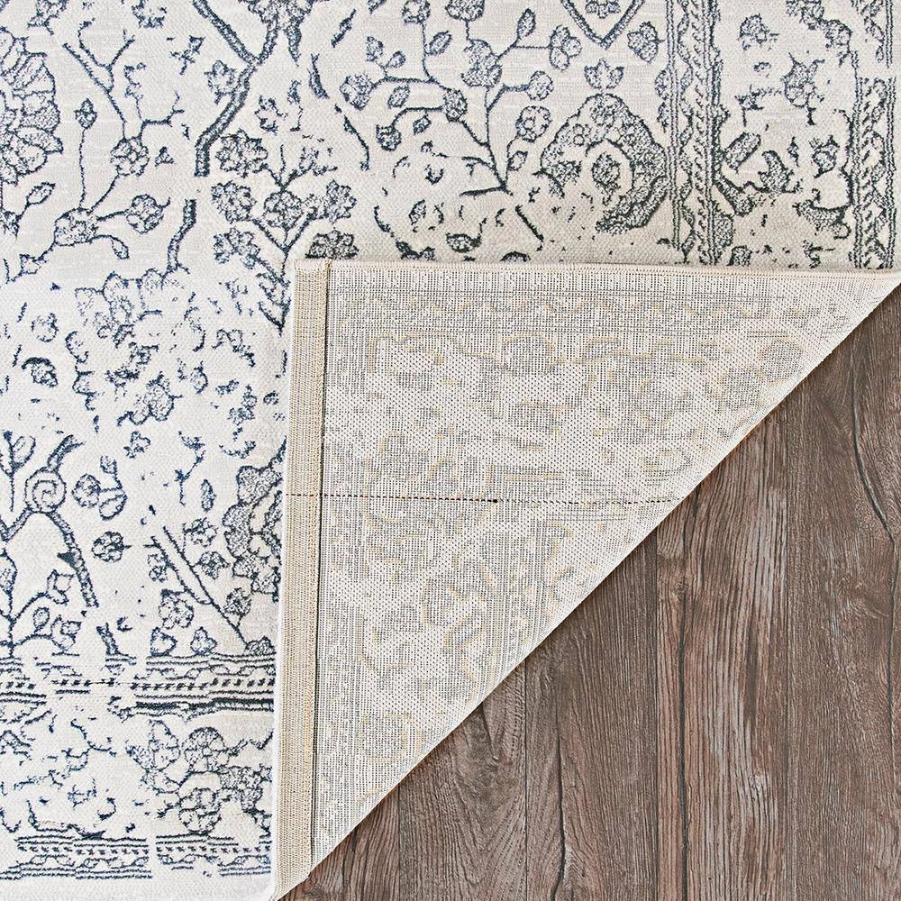 Marina Lillian Oyster-Slate Blue 8 ft. x 11 ft. Area Rug by Couristan 3 Marina Lillian Oyster-Slate Blue 8 ft. x 11 ft. Area Rug by Couristan - Image 3