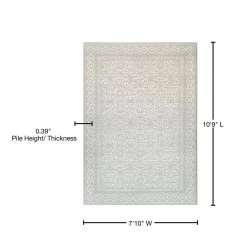 Marina Ibiza Pearl 8 ft. x 11 ft. Area Rug by Couristan -Artistic Weavers || Couristan Sales Store pearl couristan area rugs 89620910710109t 76 1000