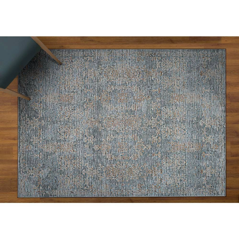 Couture Renaissance Pewter-Mode Beige 10 ft. x 14 ft. Area Rug by Couristan 2 Couture Renaissance Pewter-Mode Beige 10 ft. x 14 ft. Area Rug by Couristan - Image 2