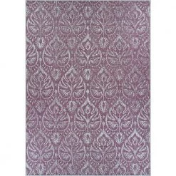 Marseille Cassis Plum 6 ft. x 9 ft. Indoor/Outdoor Area Rug by Couristan