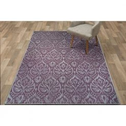 Marseille Cassis Plum 6 ft. x 9 ft. Indoor/Outdoor Area Rug by Couristan -Artistic Weavers || Couristan Sales Store plum couristan outdoor rugs 24283281510092t fa 1000