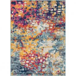 Nylah Purple 7 ft. 10 in. x 10 ft. Abstract Area Rug by Artistic Weavers