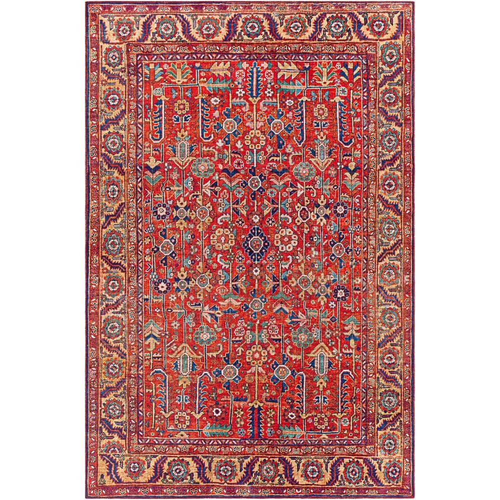 Rawle Red 5 ft. x 7 ft. 6 in. Area Rug by Artistic Weavers 1 Rawle Red 5 ft. x 7 ft. 6 in. Area Rug by Artistic Weavers