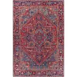 Ferran Red/Blue 7 ft. 6 in. x 9 ft. 6 in. Area Rug by Artistic Weavers
