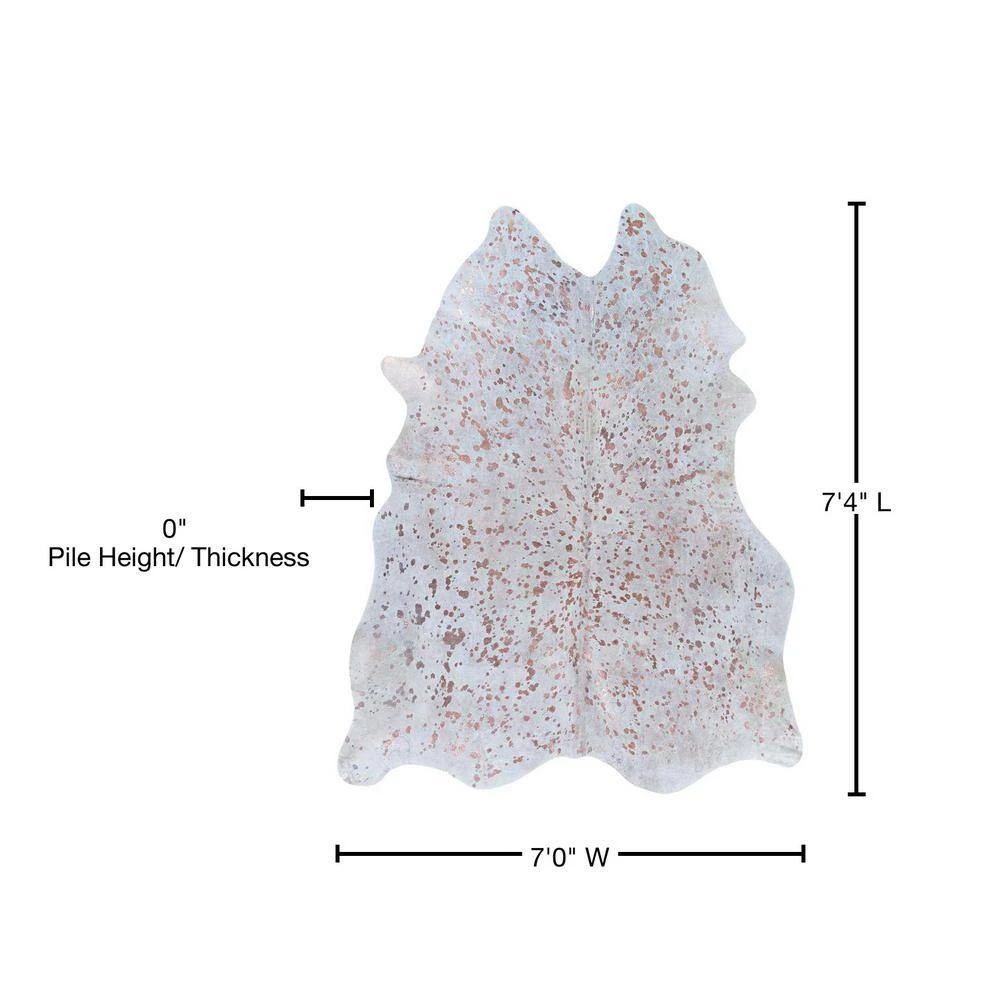 Chalet Moon Struck Rose Gold 7 ft. x 7 ft. Area Rug by Couristan 5 Chalet Moon Struck Rose Gold 7 ft. x 7 ft. Area Rug by Couristan - Image 5