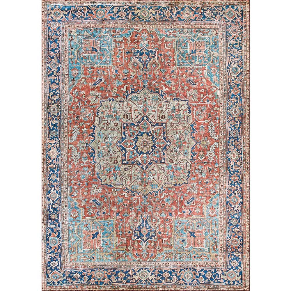 Pasha Heriz Ruby 9 ft. x 12 ft. Area Rug by Couristan 1 Pasha Heriz Ruby 9 ft. x 12 ft. Area Rug by Couristan