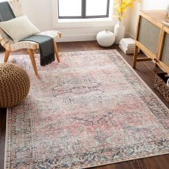 Ayla Rust 9 ft. x 12 ft. Traditional Indoor Machine-Washable Area Rug by Artistic Weavers -Artistic Weavers || Couristan Sales Store rust artistic weavers area rugs s00161055138 31 1000