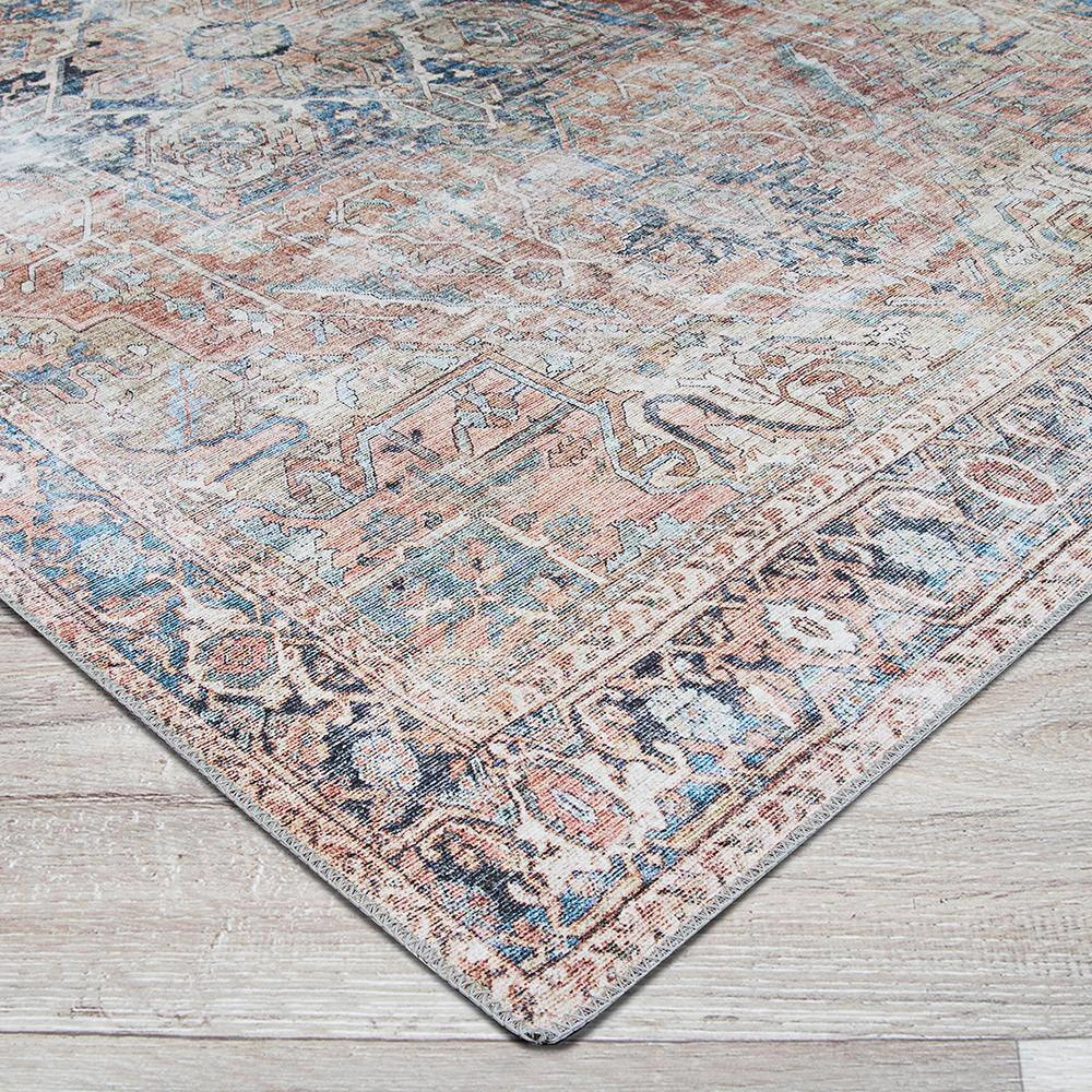 Pasha Antique Kashan Rust 9 ft. x 12 ft. Area Rug by Couristan 2 Pasha Antique Kashan Rust 9 ft. x 12 ft. Area Rug by Couristan - Image 2