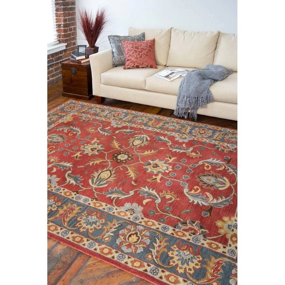 John Rust Red 9 ft. x 12 ft. Area Rug by Artistic Weavers 2 John Rust Red 9 ft. x 12 ft. Area Rug by Artistic Weavers - Image 2