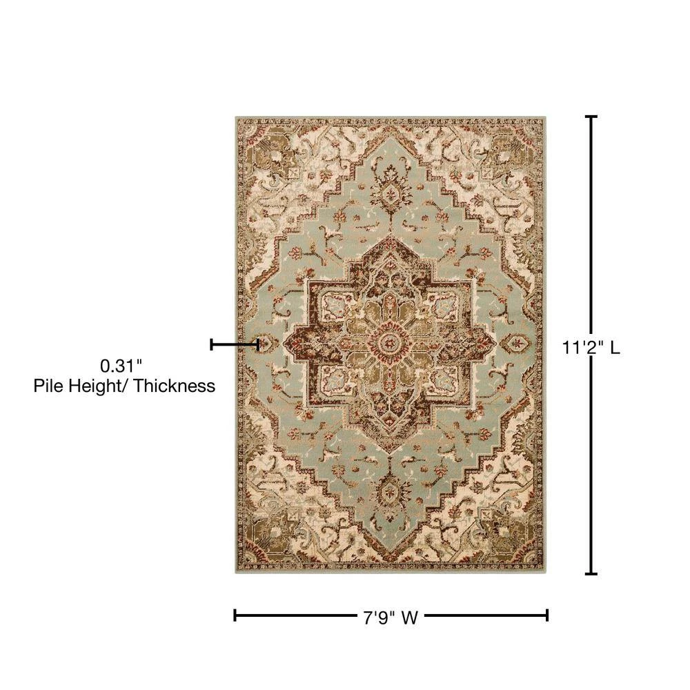 Sora Sage 7 ft. 9 in. x 11 ft. 2 in. Oriental Area Rug by Artistic Weavers 8 Sora Sage 7 ft. 9 in. x 11 ft. 2 in. Oriental Area Rug by Artistic Weavers - Image 8