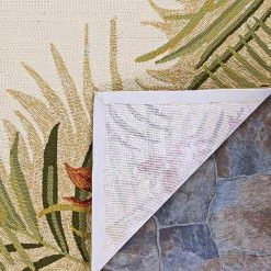 Covington Tropic Gardens Sand Multi 6 ft. x 8 ft. Indoor/Outdoor Area Rug by Couristan -Artistic Weavers || Couristan Sales Store sand multi couristan outdoor rugs 21291021056080t 66 1000