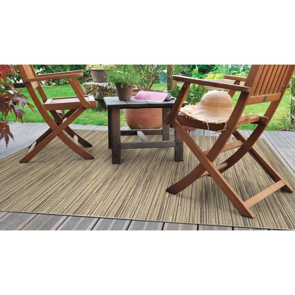 Monaco Larvotto Sand-Multi 8 ft. x 11 ft. Indoor/Outdoor Area Rug by Couristan 2 Monaco Larvotto Sand-Multi 8 ft. x 11 ft. Indoor/Outdoor Area Rug by Couristan - Image 2