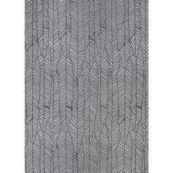 Dolce Majorelle Silver Gray-Black 4 ft. x 6 ft. Indoor/Outdoor Area Rug by Couristan
