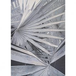 Dolce Kalamiaris Palms Silver 8 ft. x 11 ft. Indoor/Outdoor Area Rug by Couristan