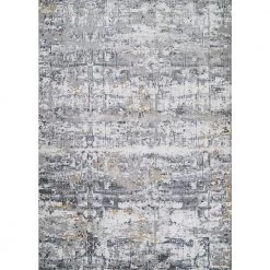 Brocatelle Lampas Silver-Cream 8 ft. x 11 ft. Area Rug by Couristan