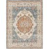 Lillian Sky Blue/Brown 8 ft. x 10 ft. Indoor Machine-Washable Area Rug by Artistic Weavers