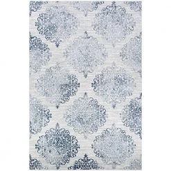 Calinda Montebello Steel Blue-Ivory 9 ft. x 12 ft. Area Rug by Couristan