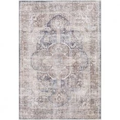 Graham Taupe 7 ft. x 9 ft. Indoor Machine-Washable Area Rug by Artistic Weavers