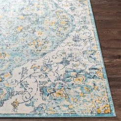 Estelle Teal 7 ft. x 9 ft. Medallion Area Rug by Artistic Weavers -Artistic Weavers || Couristan Sales Store teal artistic weavers area rugs s00161030287 1f 1000