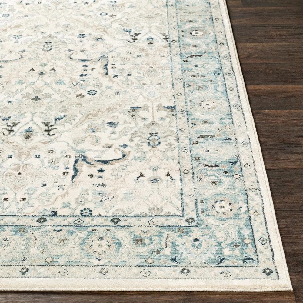 Cairo Teal/Grey 9 ft. x 12 ft. 3 in. Oriental Area Rug by Artistic Weavers 5 Cairo Teal/Grey 9 ft. x 12 ft. 3 in. Oriental Area Rug by Artistic Weavers - Image 5