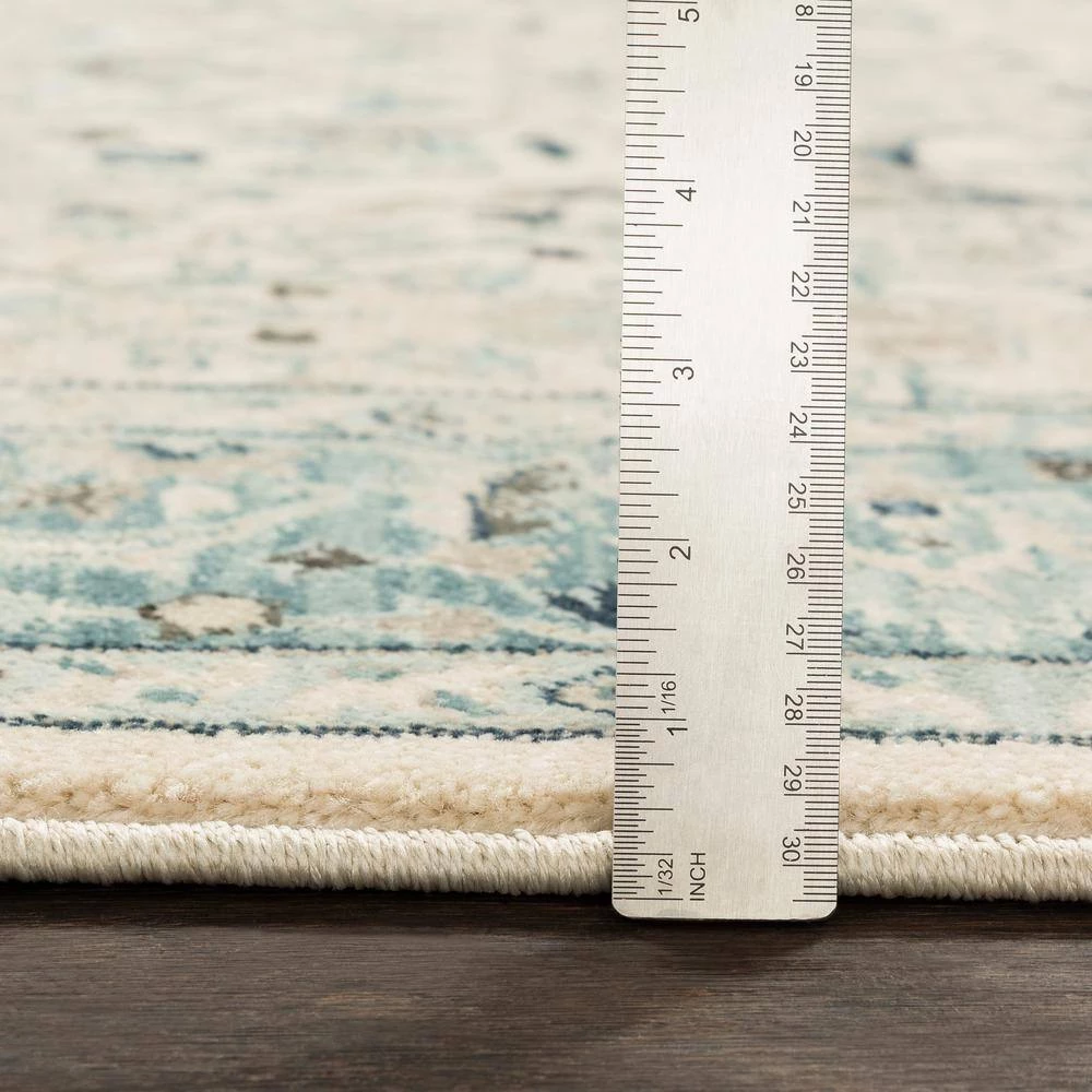 Cairo Teal/Grey 9 ft. x 12 ft. 3 in. Oriental Area Rug by Artistic Weavers 6 Cairo Teal/Grey 9 ft. x 12 ft. 3 in. Oriental Area Rug by Artistic Weavers - Image 6