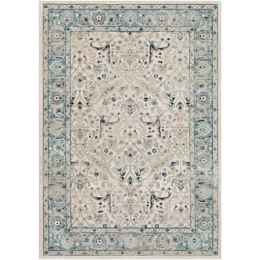 Cairo Teal/Grey 9 ft. x 12 ft. 3 in. Oriental Area Rug by Artistic Weavers 1 Cairo Teal/Grey 9 ft. x 12 ft. 3 in. Oriental Area Rug by Artistic Weavers