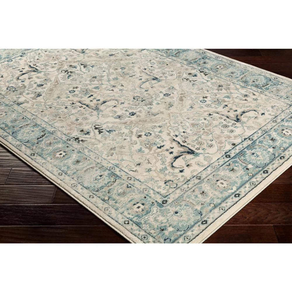 Cairo Teal/Grey 9 ft. x 12 ft. 3 in. Oriental Area Rug by Artistic Weavers 3 Cairo Teal/Grey 9 ft. x 12 ft. 3 in. Oriental Area Rug by Artistic Weavers - Image 3