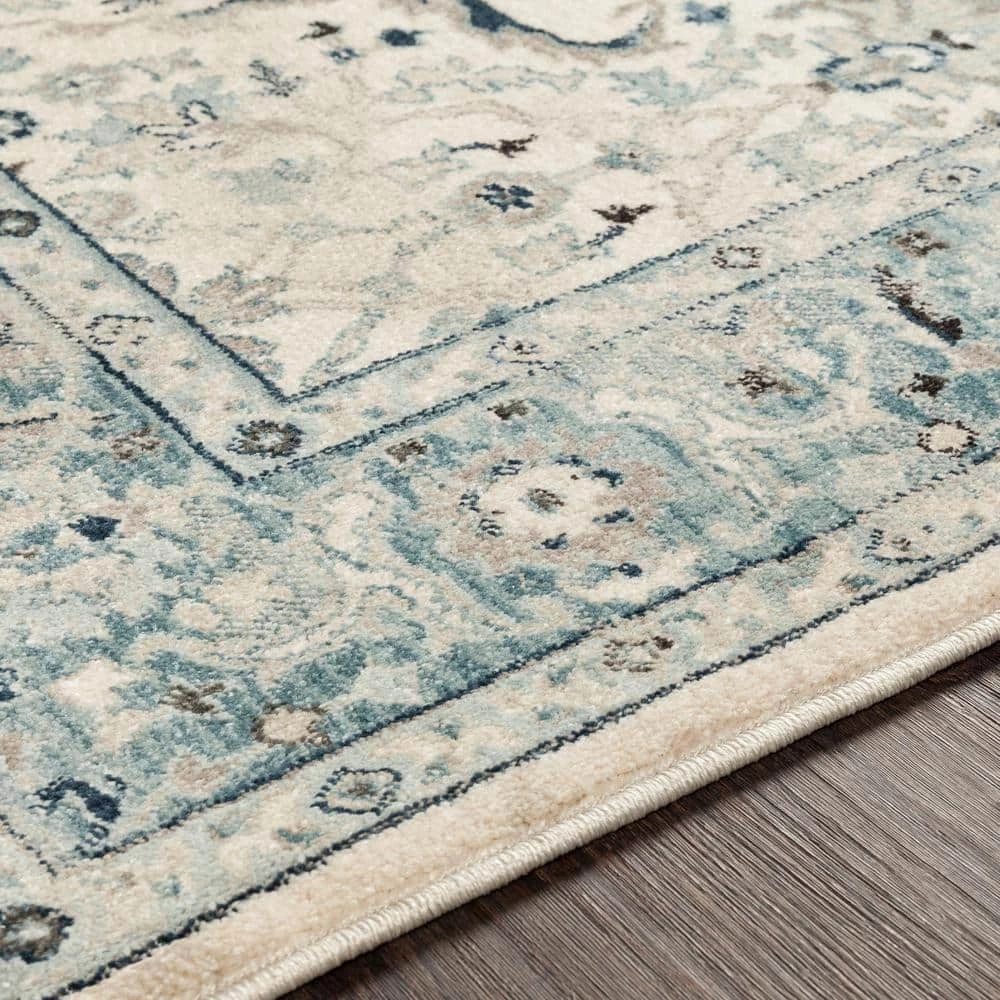Cairo Teal/Grey 9 ft. x 12 ft. 3 in. Oriental Area Rug by Artistic Weavers 7 Cairo Teal/Grey 9 ft. x 12 ft. 3 in. Oriental Area Rug by Artistic Weavers - Image 7