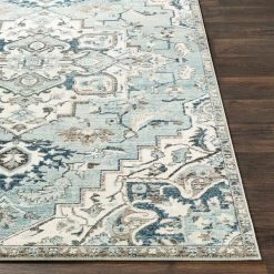 Cairo Teal/Ivory 7 ft. 10 in. x 9 ft. 10 in. Oriental Area Rug by Artistic Weavers -Artistic Weavers || Couristan Sales Store teal ivory artistic weavers area rugs s00161011436 1f 1000