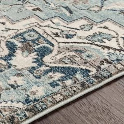 Cairo Teal/Ivory 7 ft. 10 in. x 9 ft. 10 in. Oriental Area Rug by Artistic Weavers -Artistic Weavers || Couristan Sales Store teal ivory artistic weavers area rugs s00161011436 44 1000