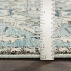 Cairo Teal/Ivory 7 ft. 10 in. x 9 ft. 10 in. Oriental Area Rug by Artistic Weavers -Artistic Weavers || Couristan Sales Store teal ivory artistic weavers area rugs s00161011436 fa 1000