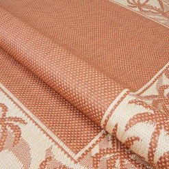 Recife Island Retreat Terracotta Natural 9 ft. x 13 ft. Area Rug by Couristan -Artistic Weavers || Couristan Sales Store terracotta natural couristan outdoor rugs 12221122086130t 1f 1000