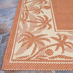 Recife Island Retreat Terracotta Natural 9 ft. x 13 ft. Area Rug by Couristan -Artistic Weavers || Couristan Sales Store terracotta natural couristan outdoor rugs 12221122086130t 4f 1000