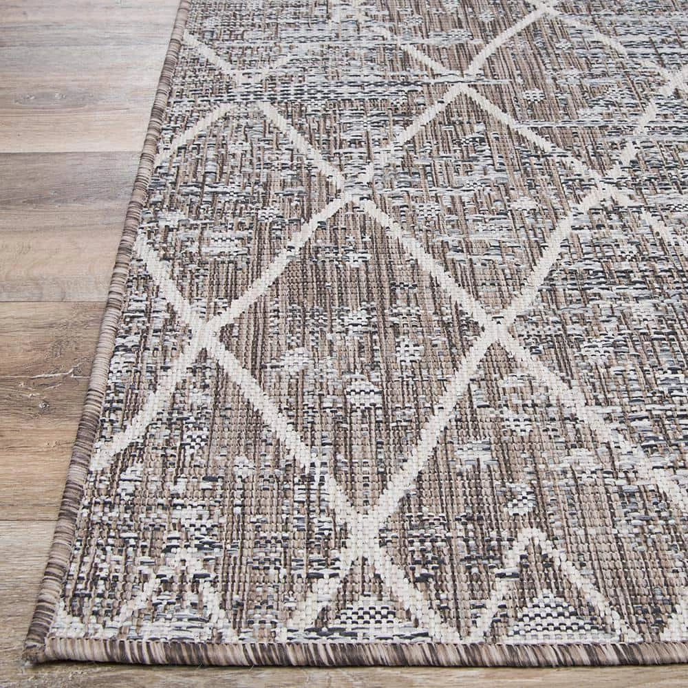 Charm Thicket Twig Brown 8 ft. x 11 ft. Indoor/Outdoor Area Rug by Couristan 5 Charm Thicket Twig Brown 8 ft. x 11 ft. Indoor/Outdoor Area Rug by Couristan - Image 5